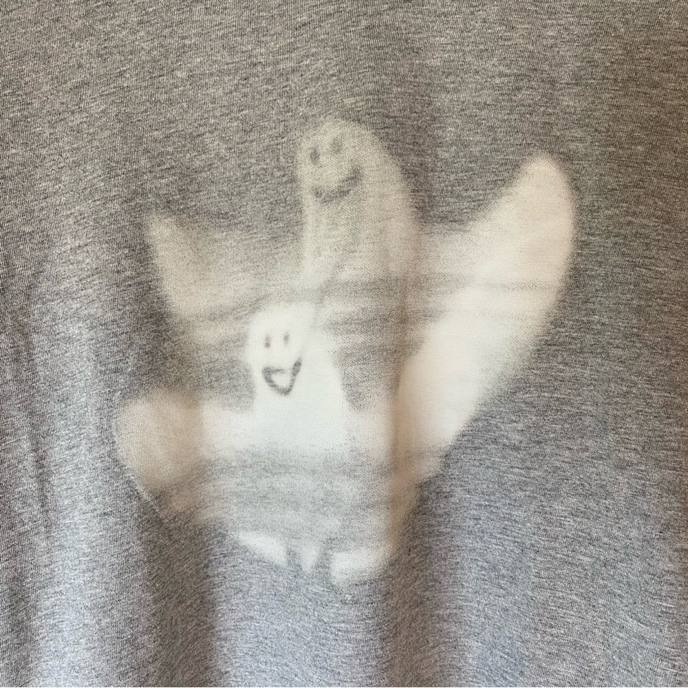 adidas Shmoo Ghost Long Sleeve Tee, Men’s Medium, Gray - Picture 3 of 8